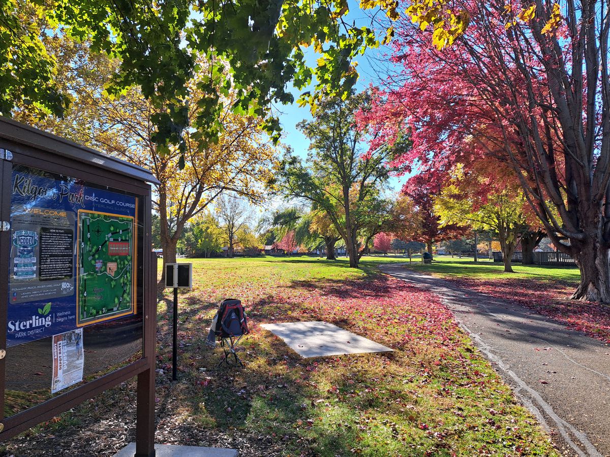 Course Sign and Hole 1 Tee, Fall 2025