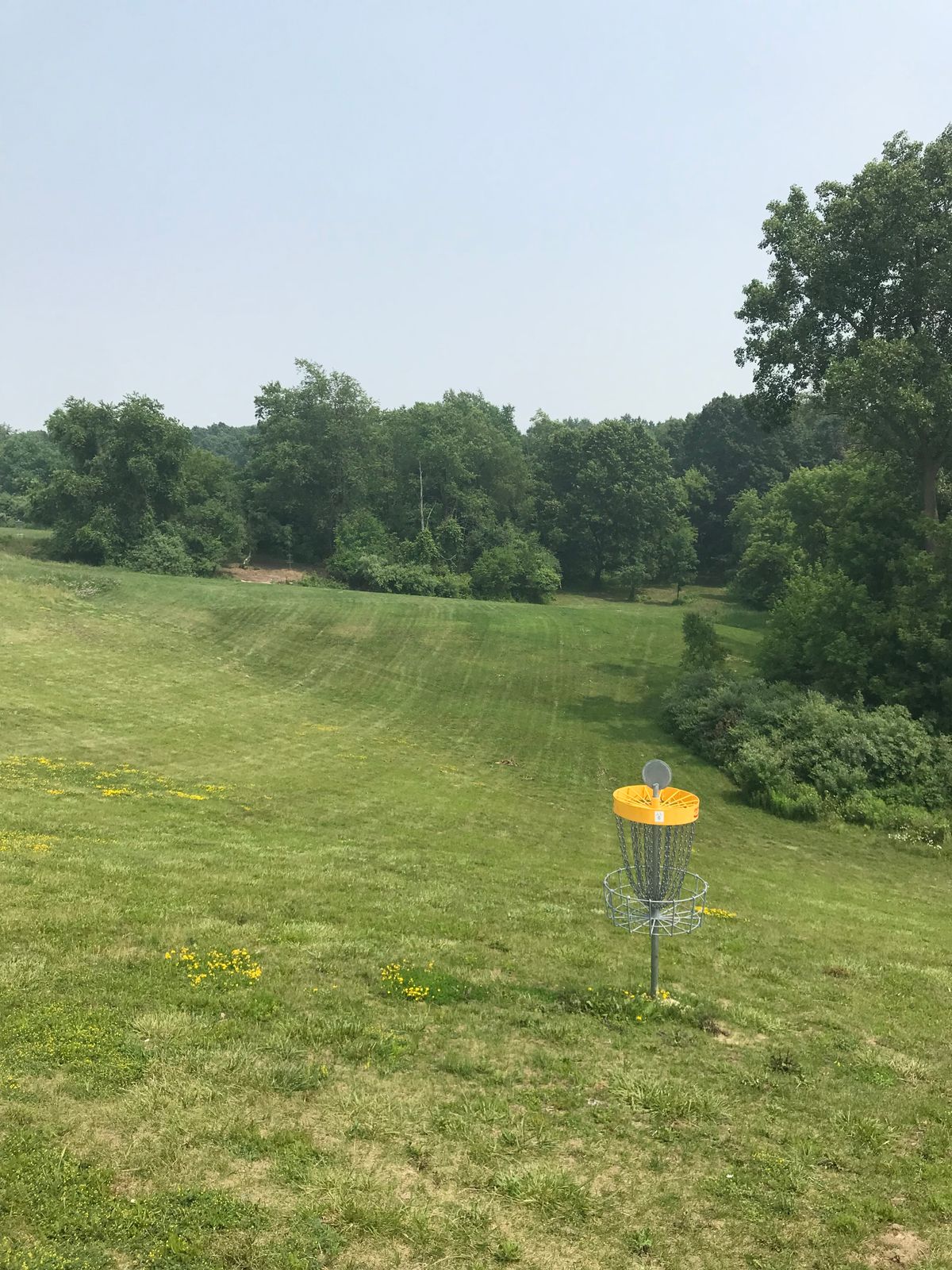 #18 looking back down the fairway and hill