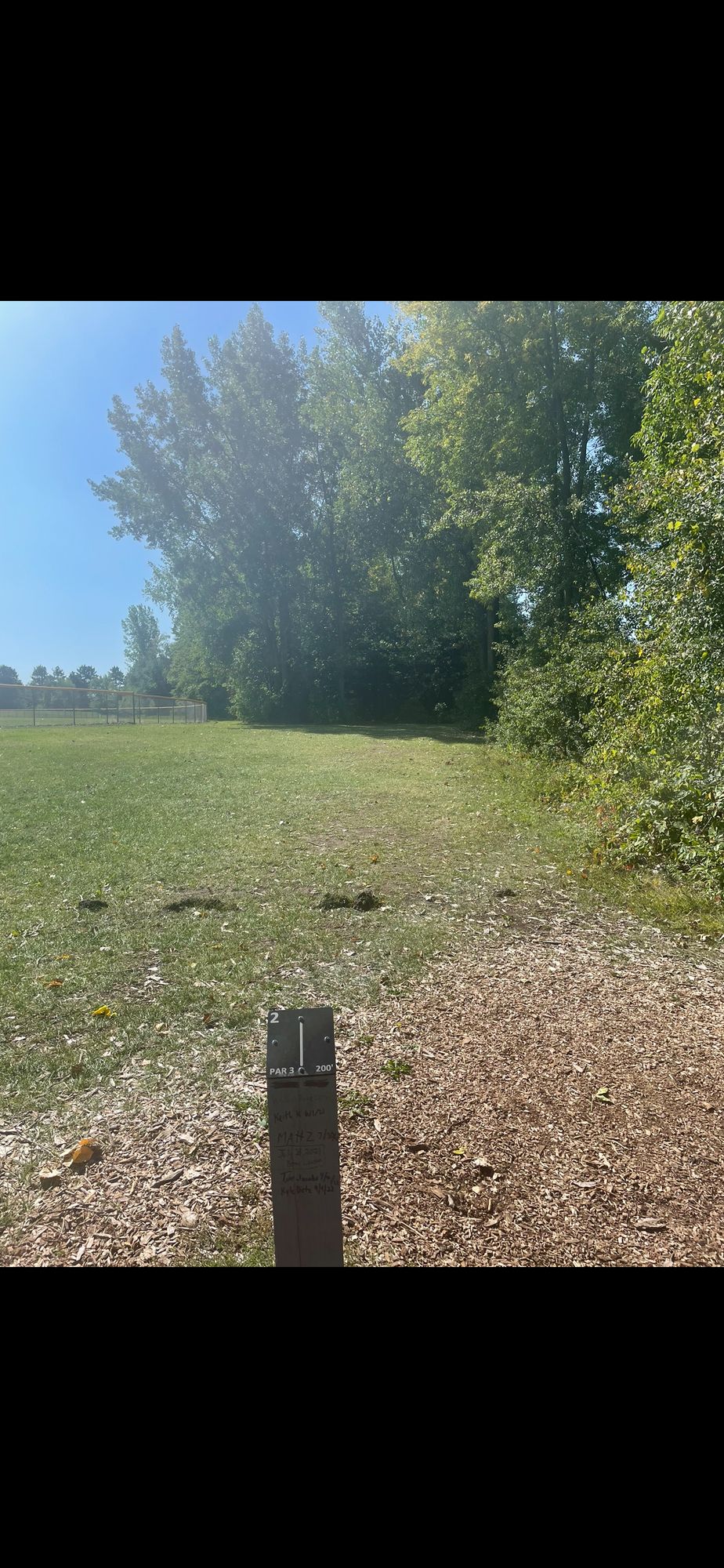 Hole 2 teepad