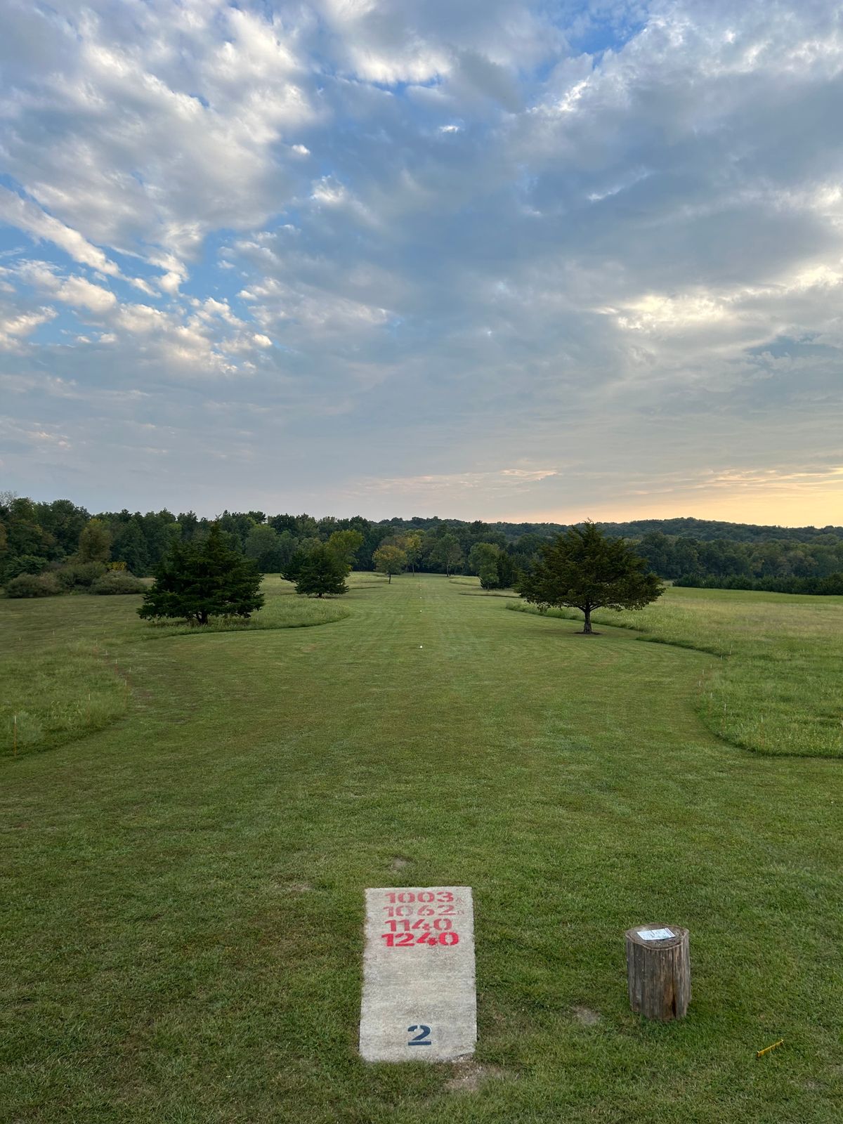 Hole #2 Clauder's Bogey Barn Look From Tee Pad Longest Hole in Kansas 