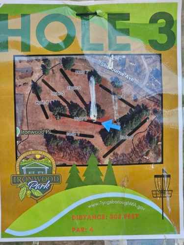 Hole 3 actual dist. 356'