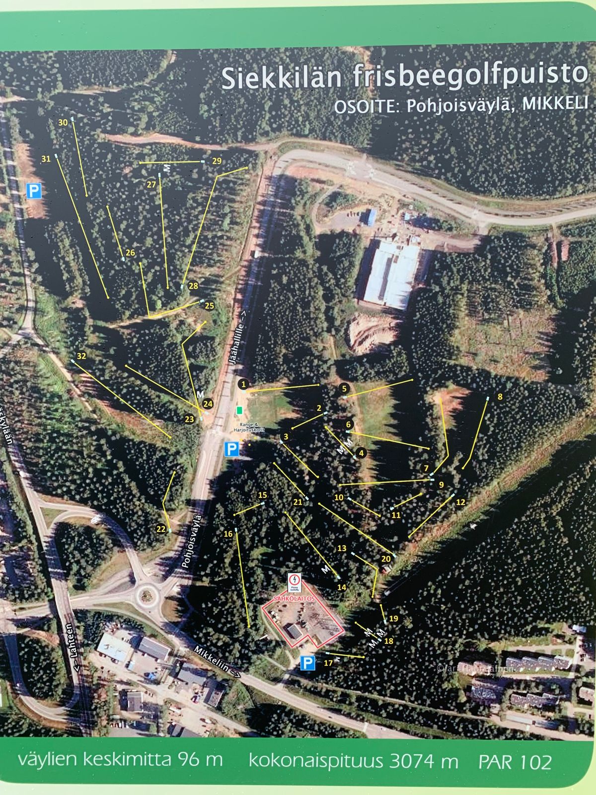 Foto över banorna.