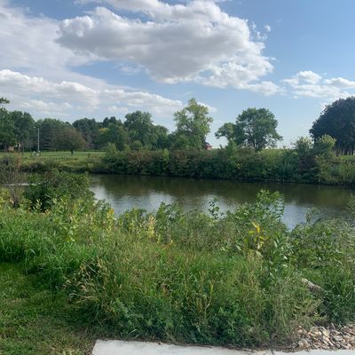 View of hole 5 over the water.
