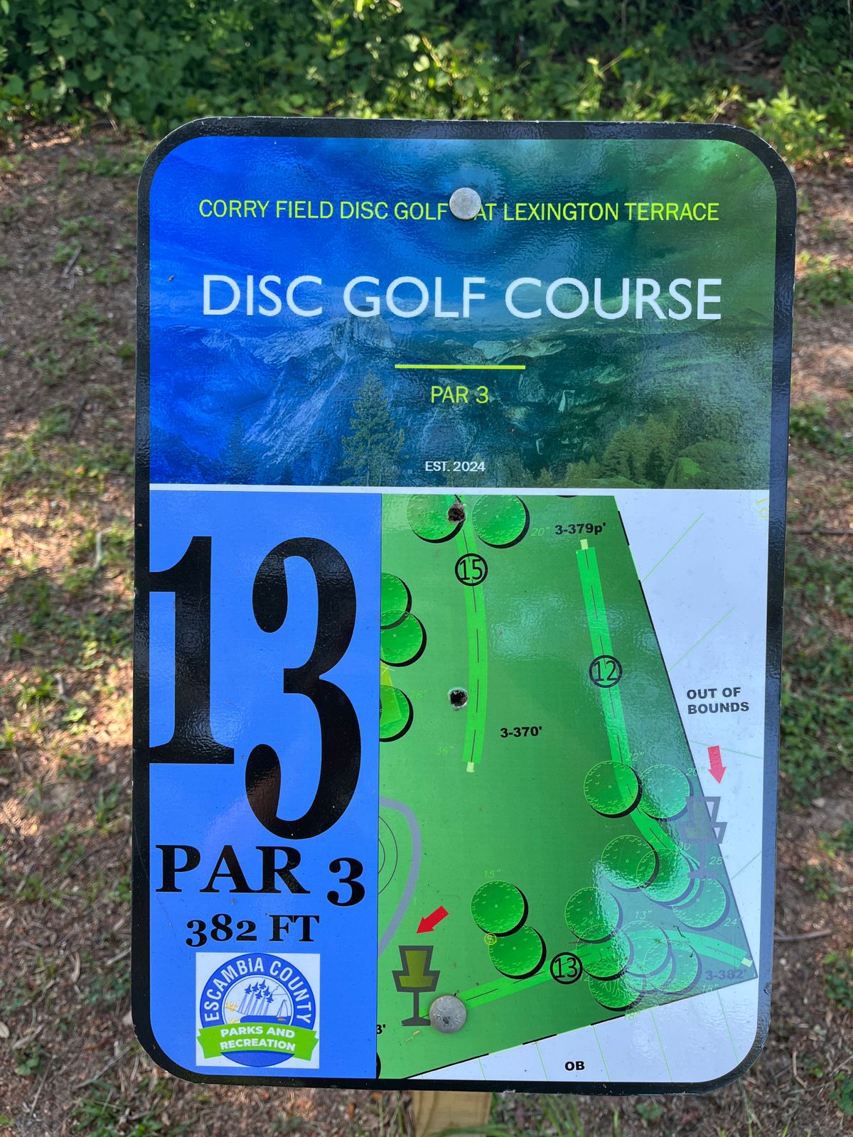 Hole 13 Sign