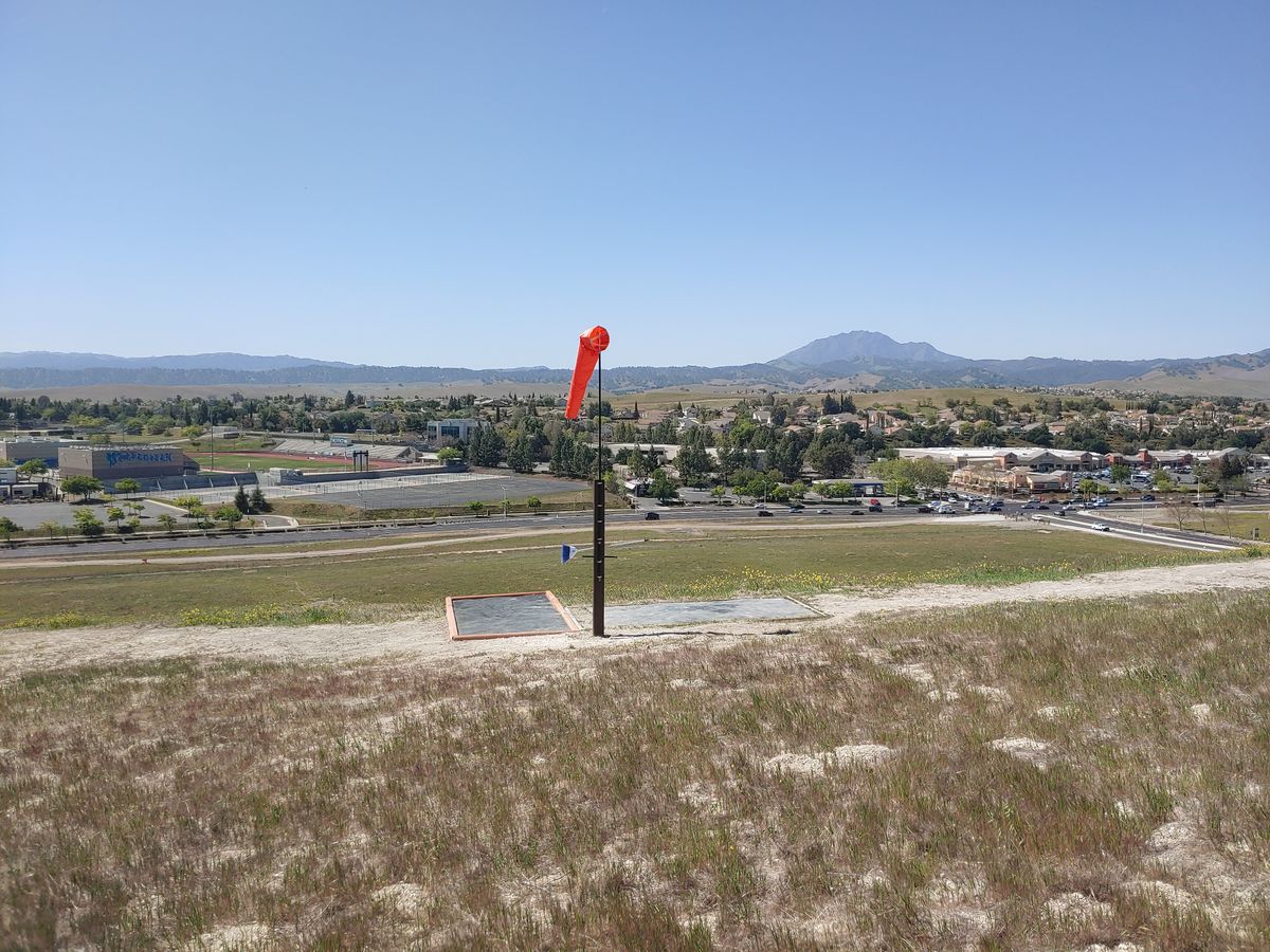 Windsock with a view