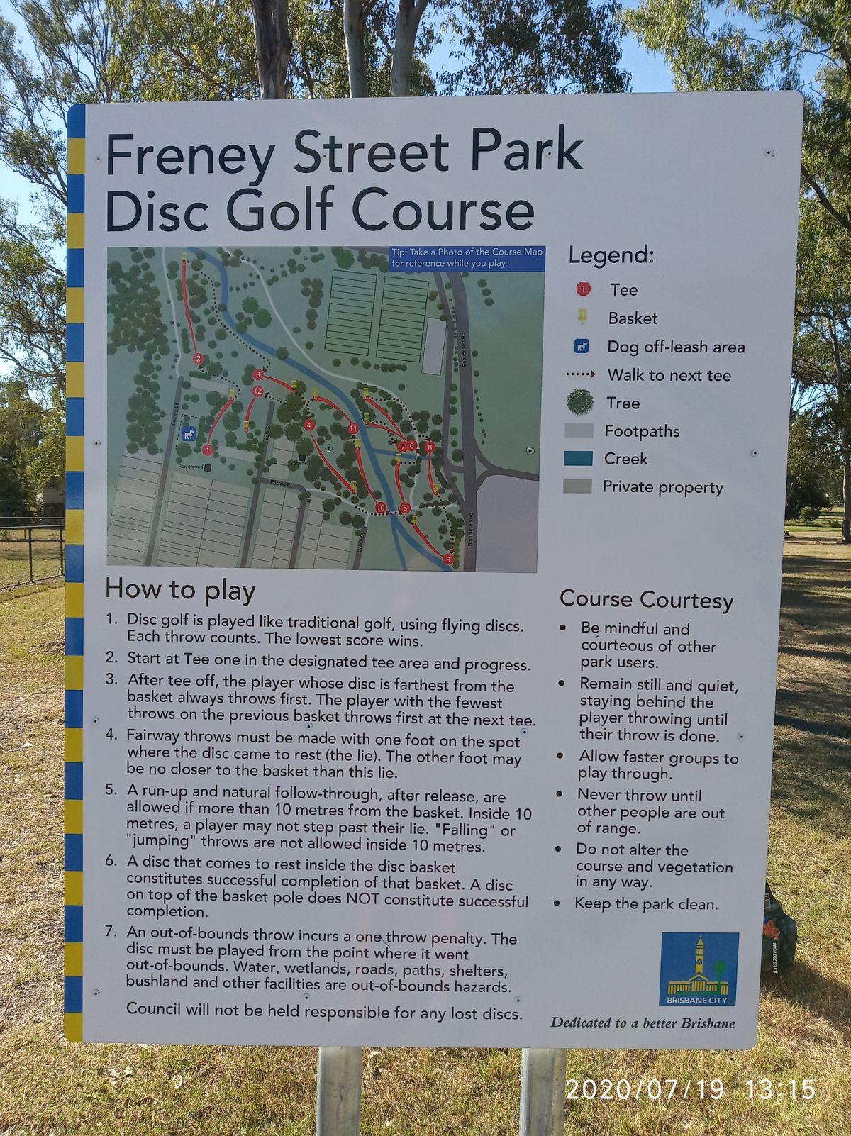 Course Sign