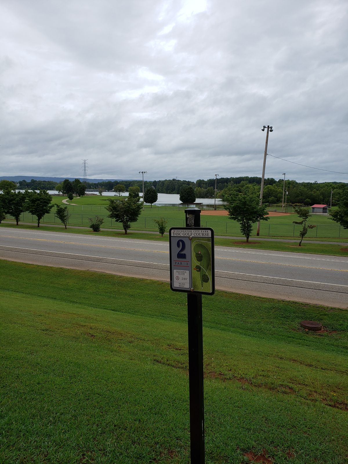 #2 Sign with lake view