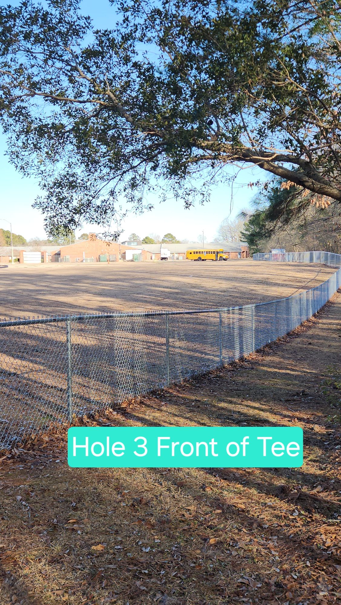 Hole 3

OB if disc lands on right side of fence.