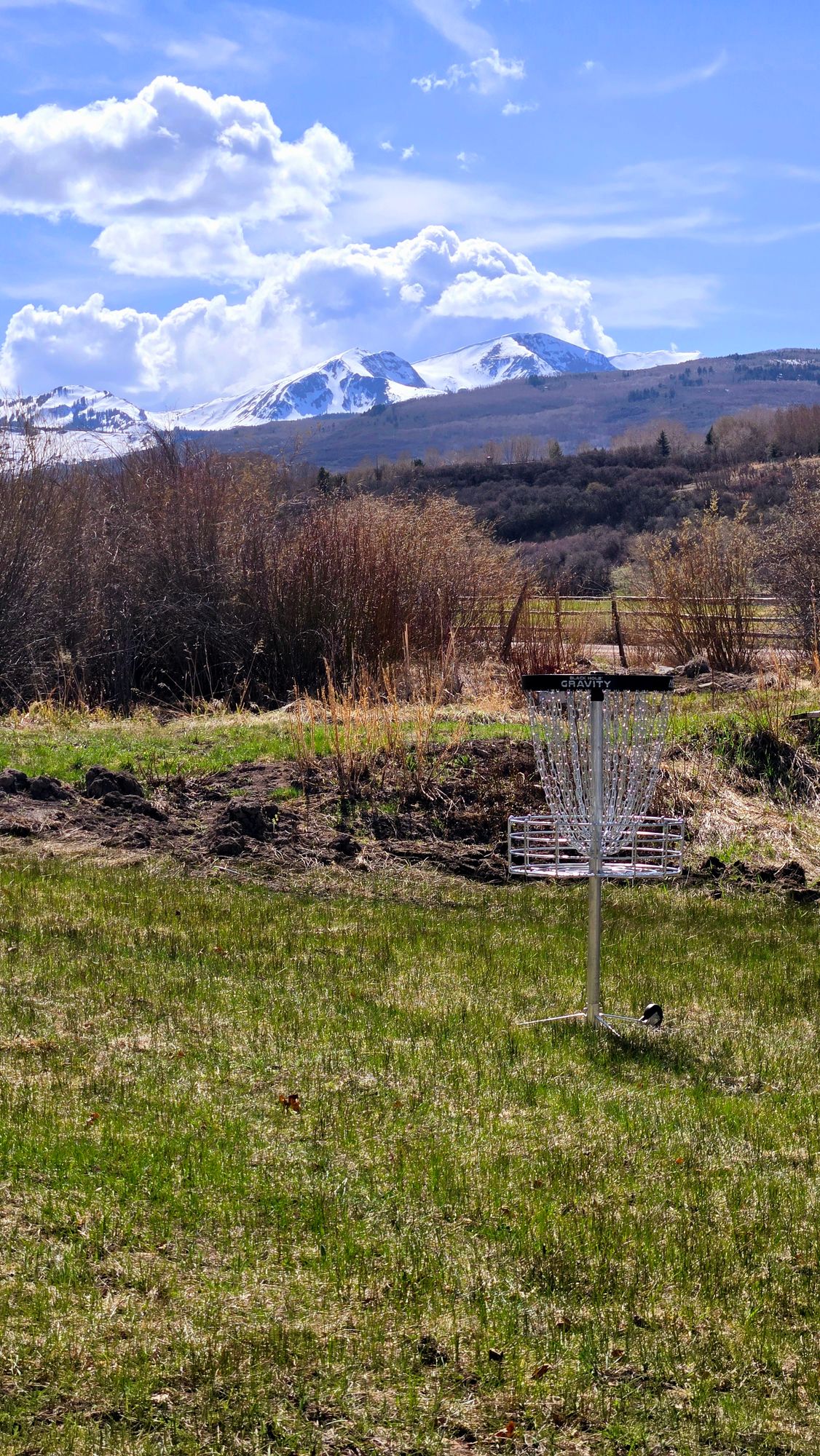 View of Mount Sopris from hole 6's green