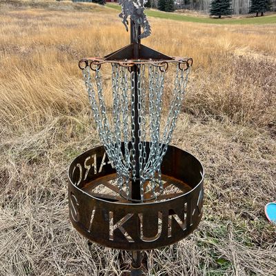 Custom made baskets by a local welding business! Coolest baskets in Wyoming.