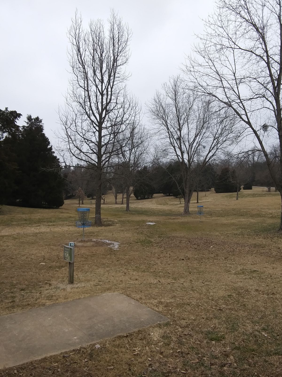 Frozen wooded hills