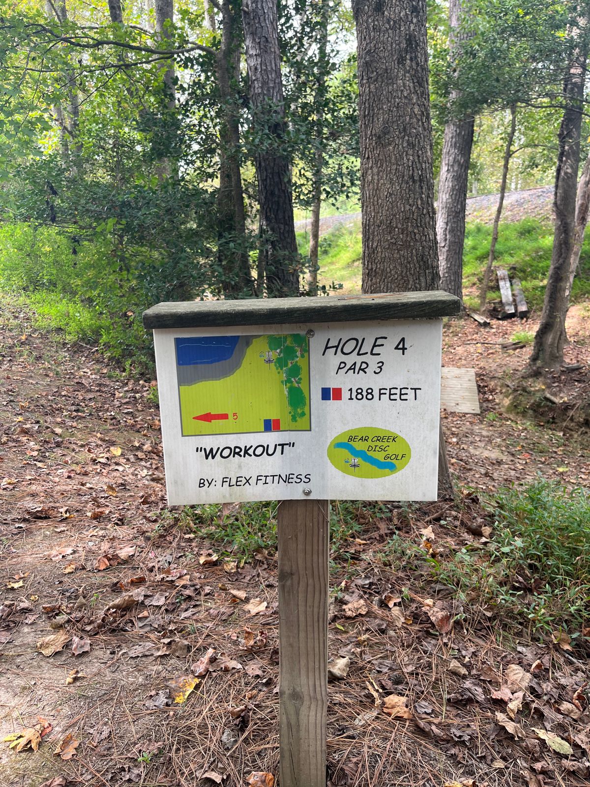 Hole 4 sign