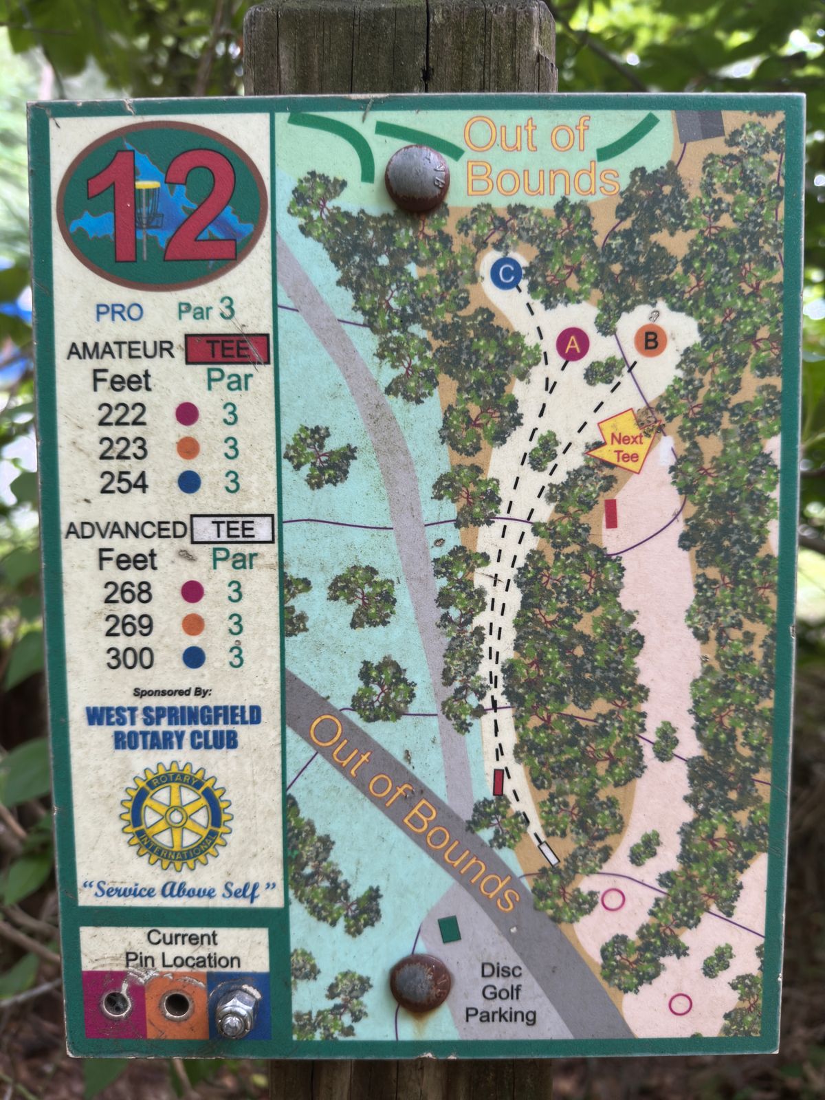 Hole 12 map
