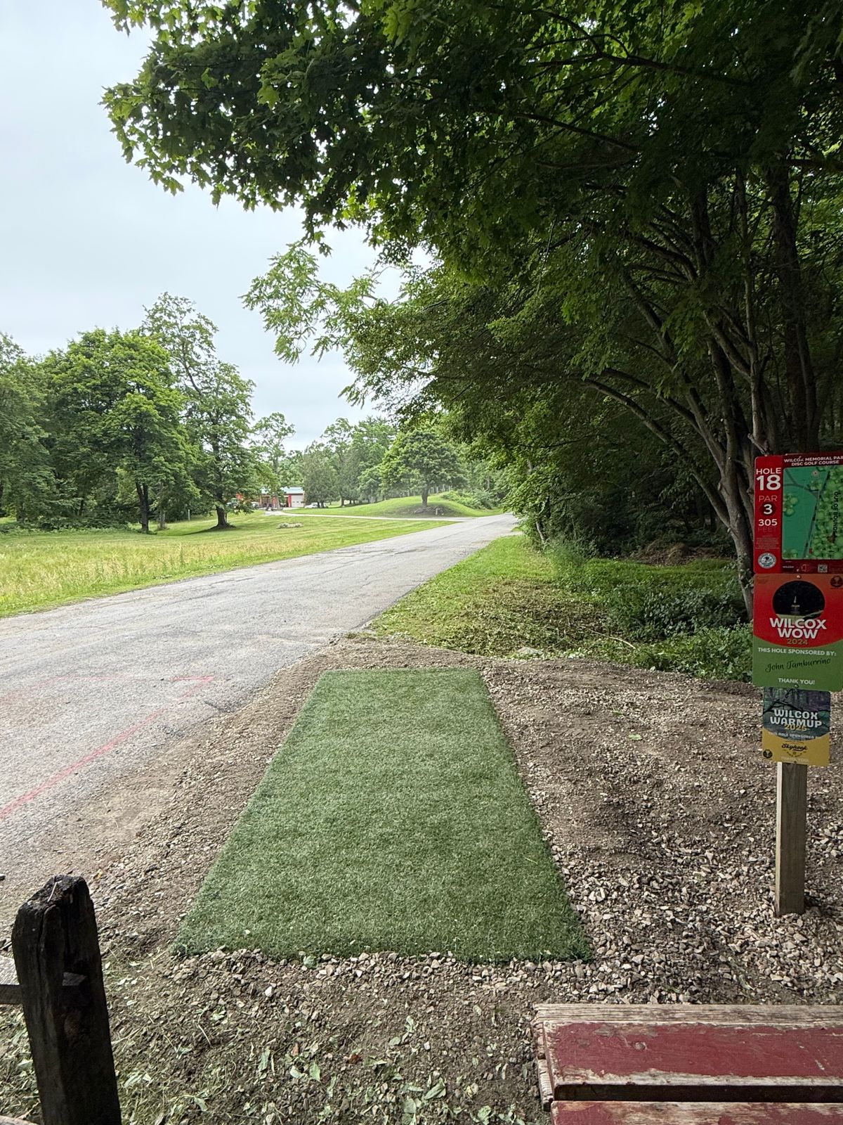 Hole 18 red