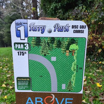 Hole 1 Tee Sign