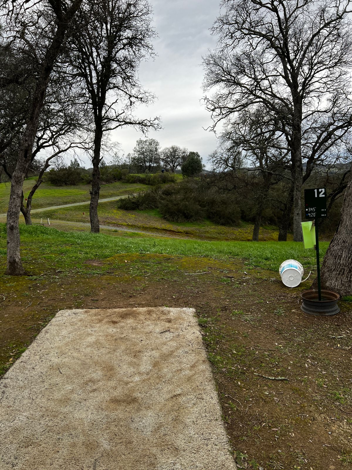 Hole 12 on the hill top