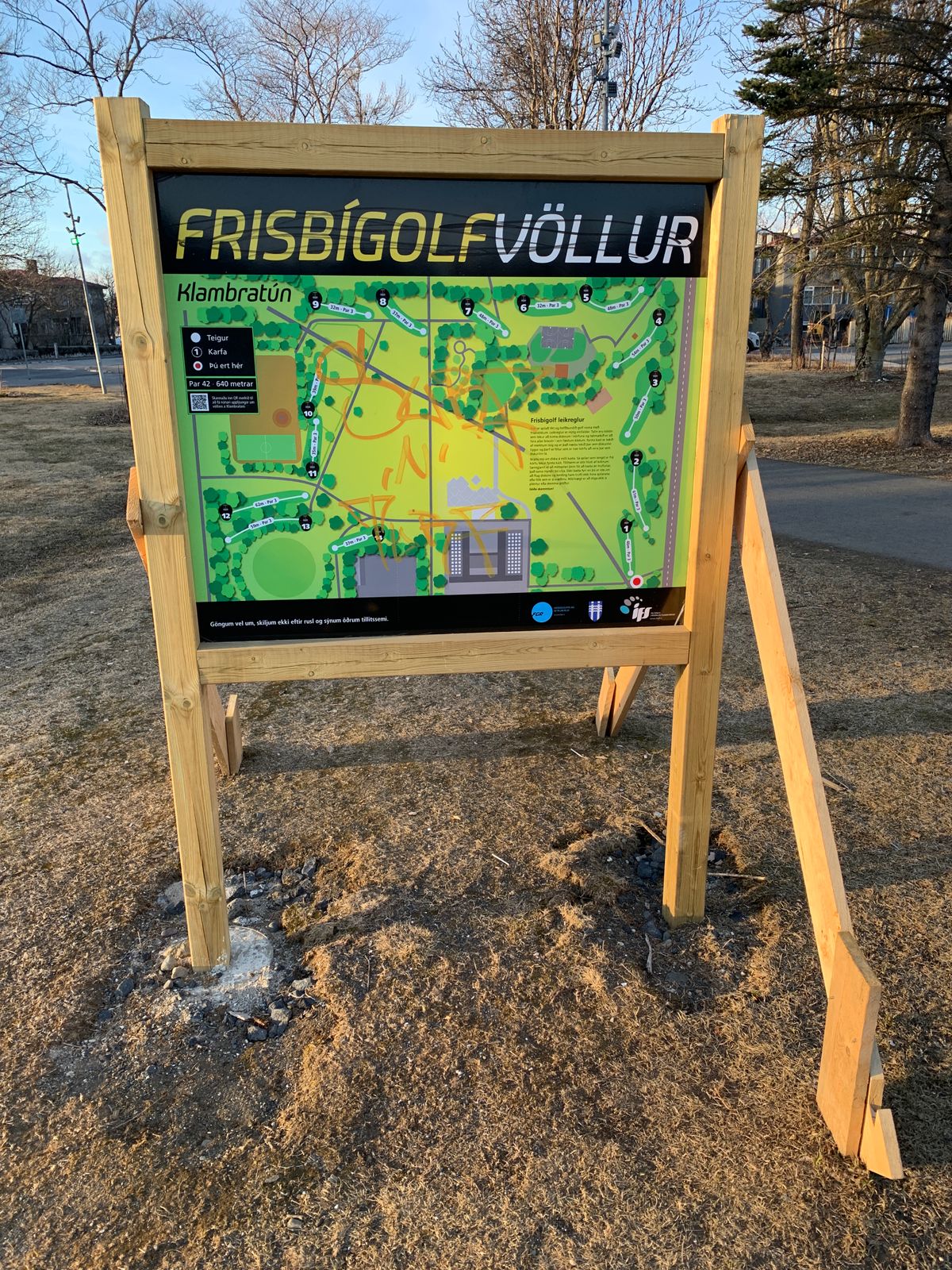 Discgolf course map 🗺️