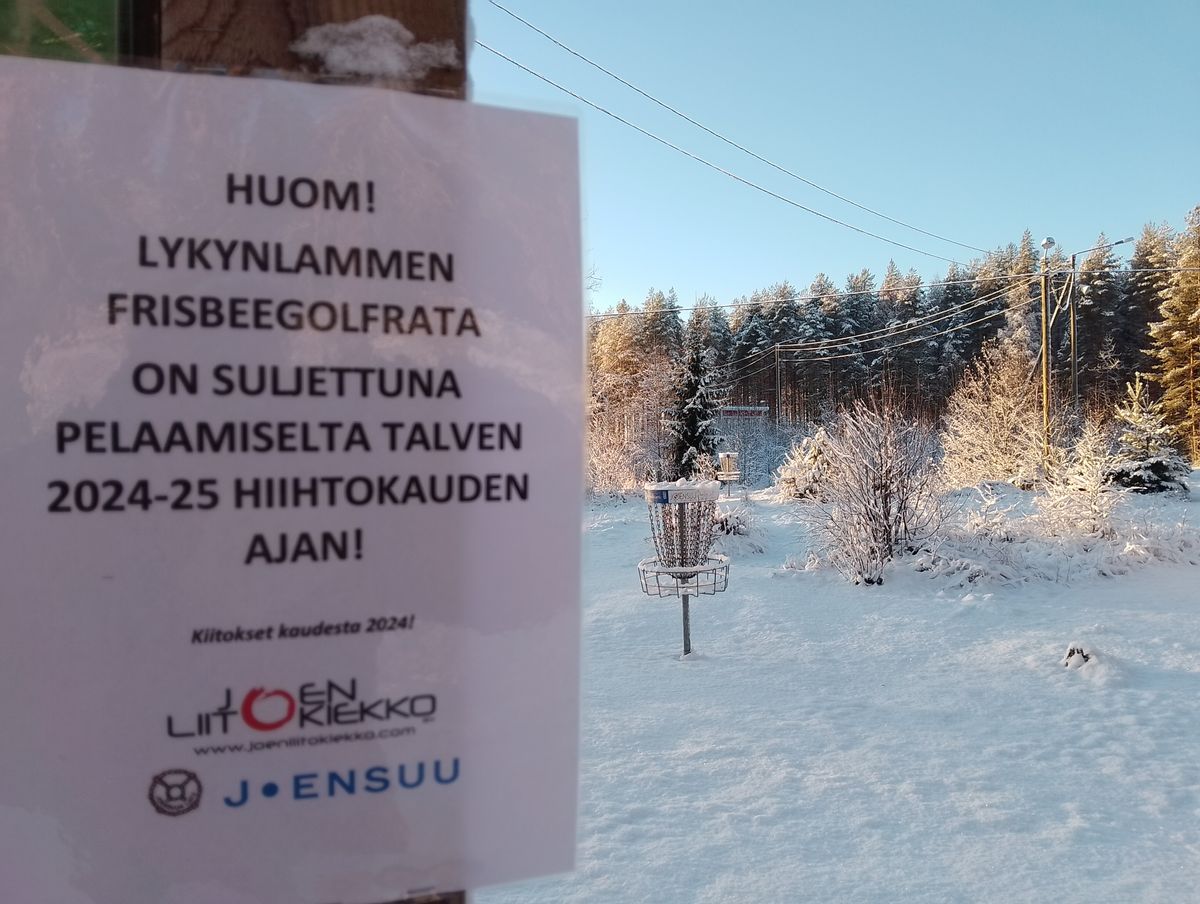 Rata on suljettu talven ajaksi!