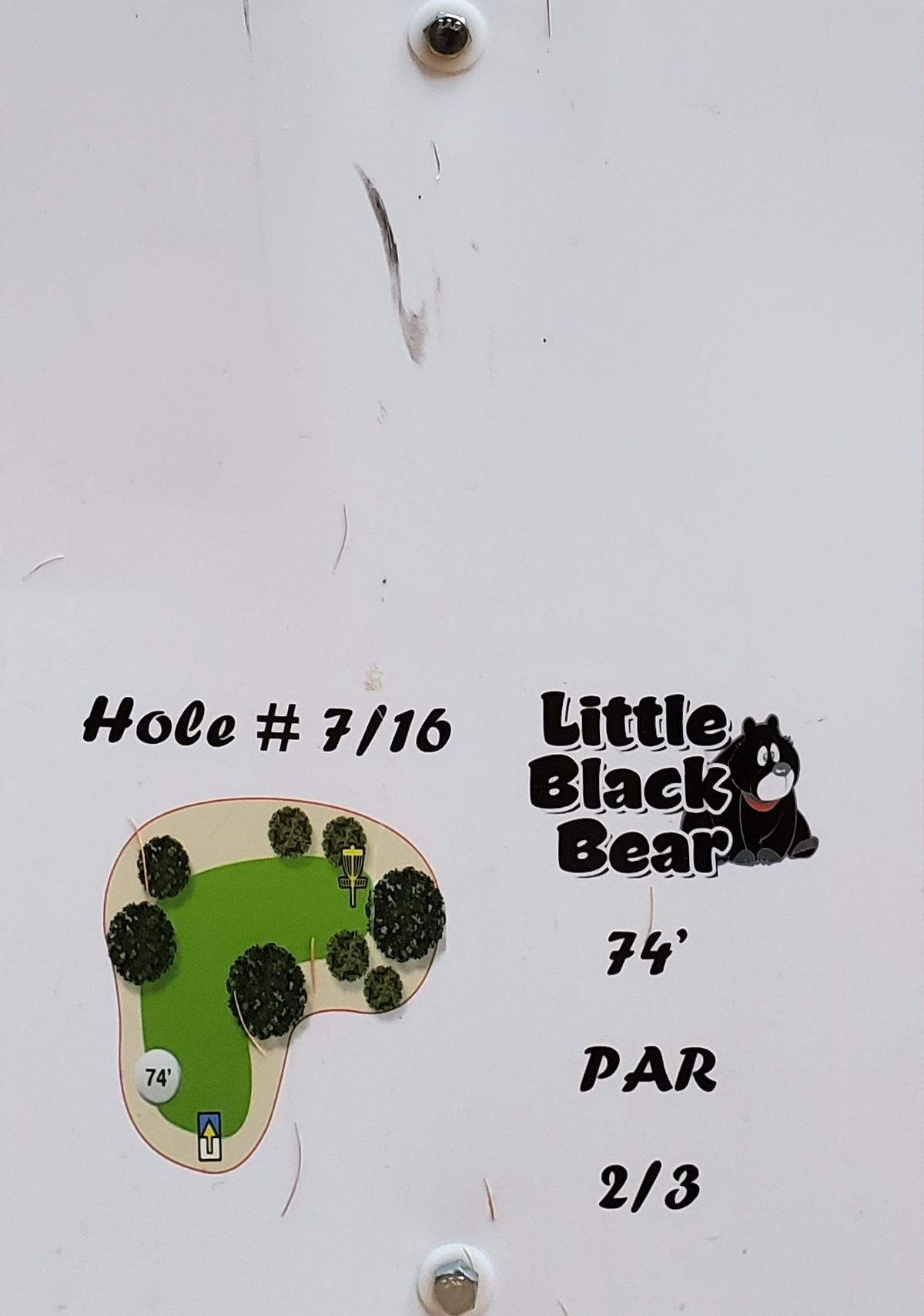 Tee sign hole 16/7 [9 hole]