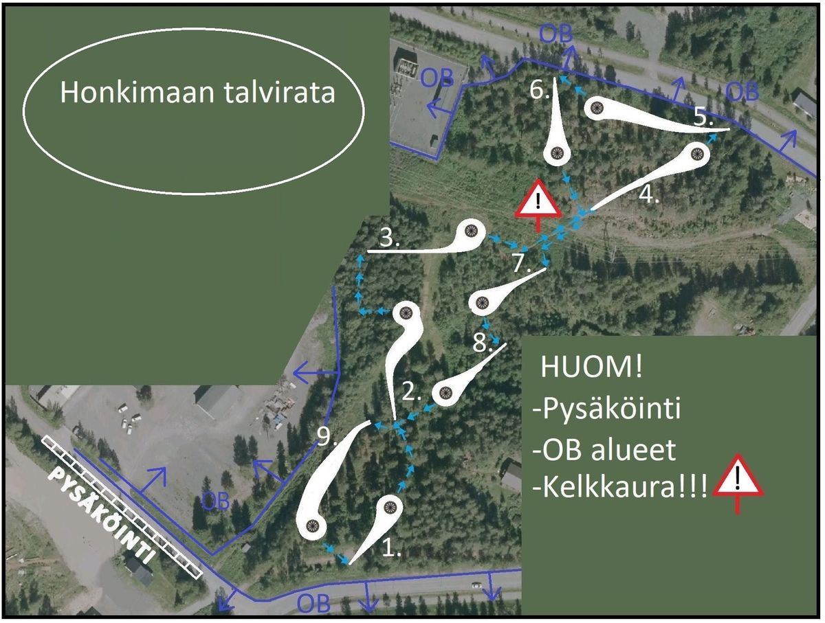 Ratakartta talvi 2019-2020