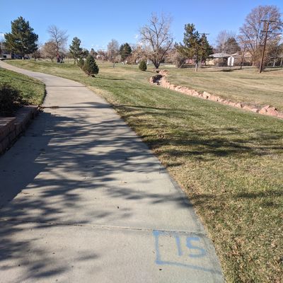 Hole 15 tee just west of the bathrooms.