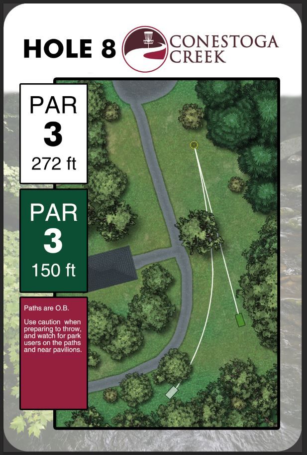 Hole 8 Tee Sign