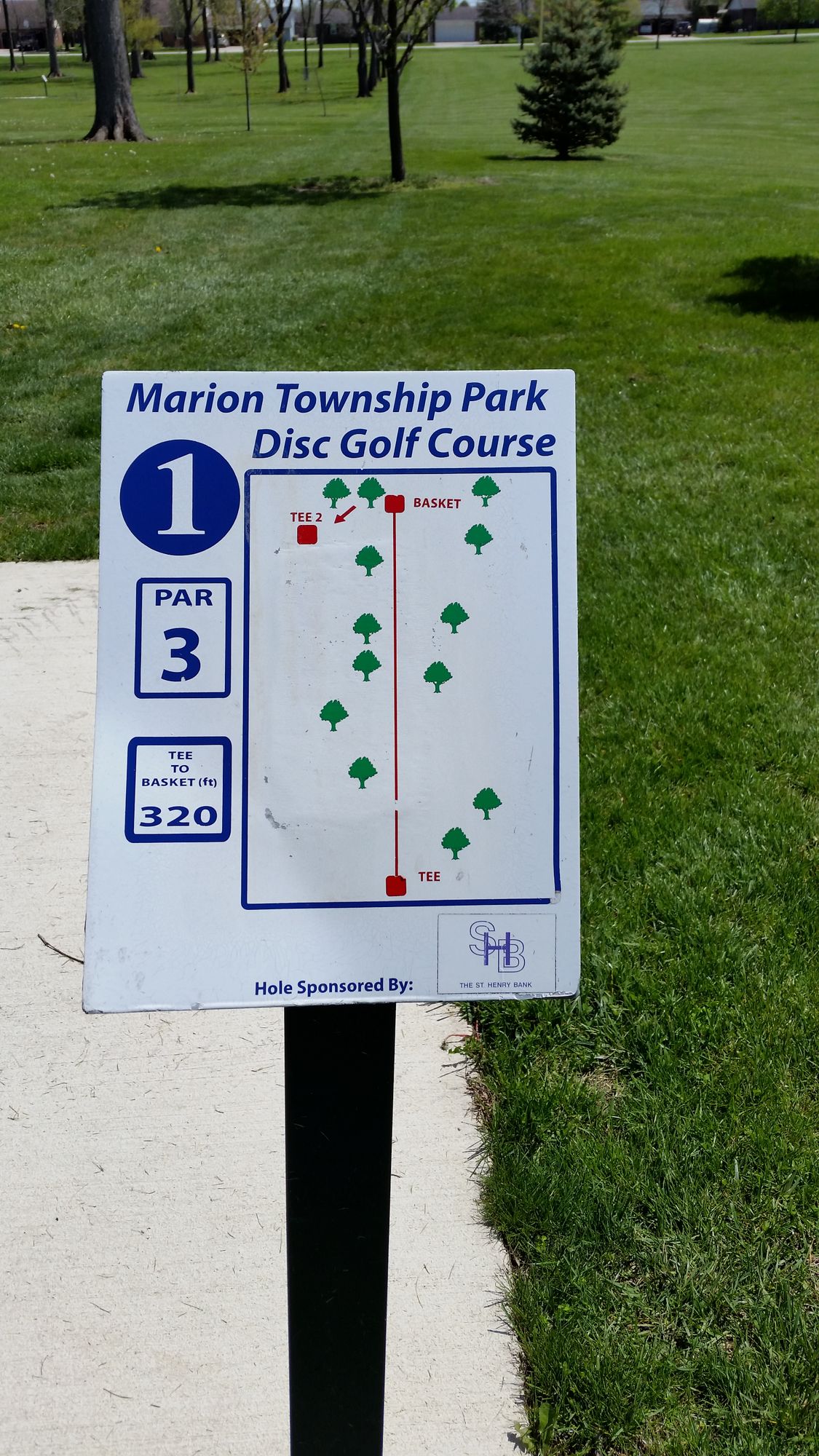 Hole 1 Sign