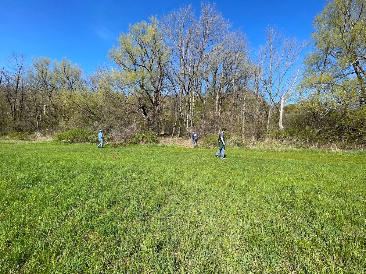 Cleaning a path to reach future tee 15.