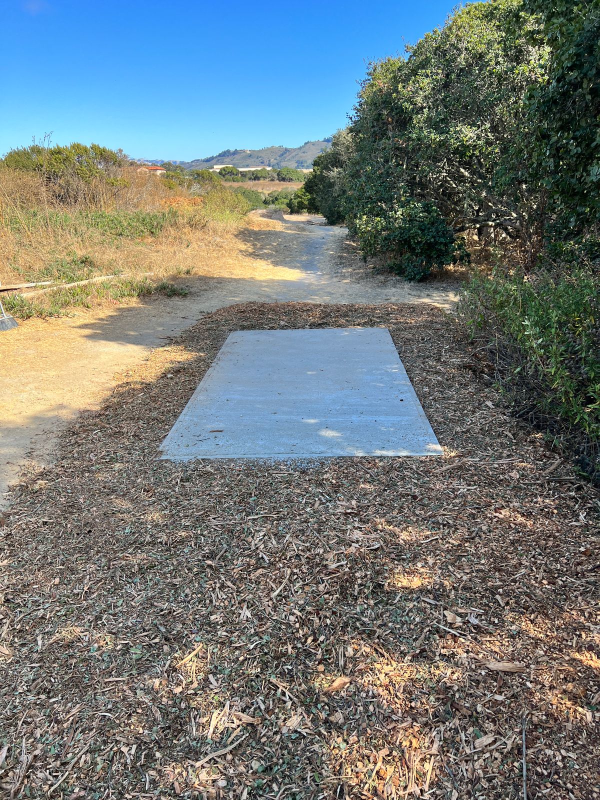 Hole 2’s NEW concrete tee pad.