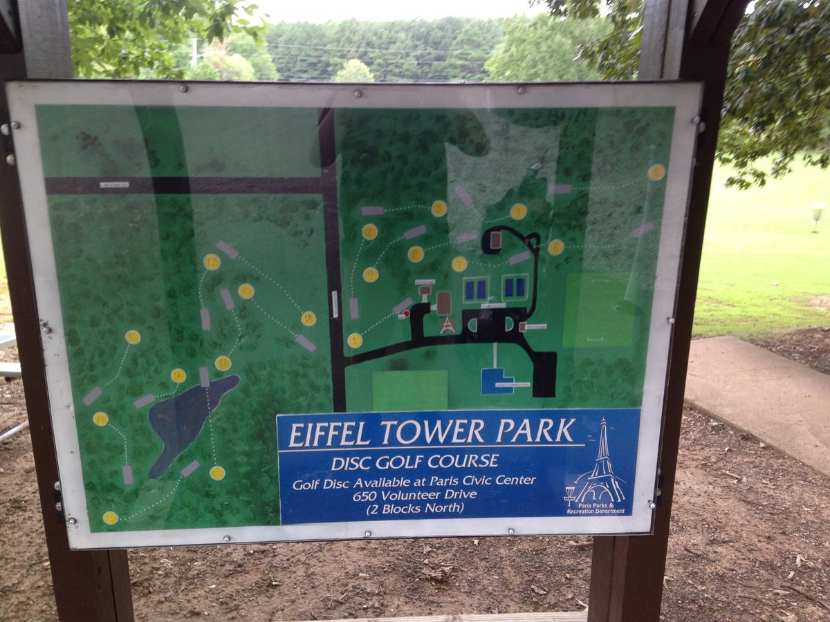Main Sign for the Course Located at Parking Lot