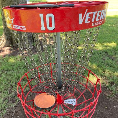 Arrows inside baskets aim to next tee. Very helpful!! 🙃