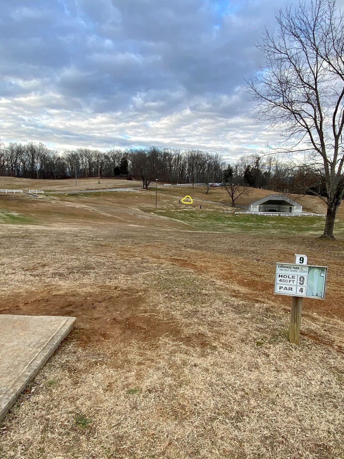 Hole 9 tee