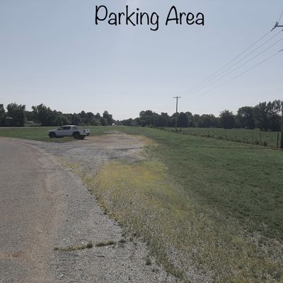 Parking area East of main entrance
