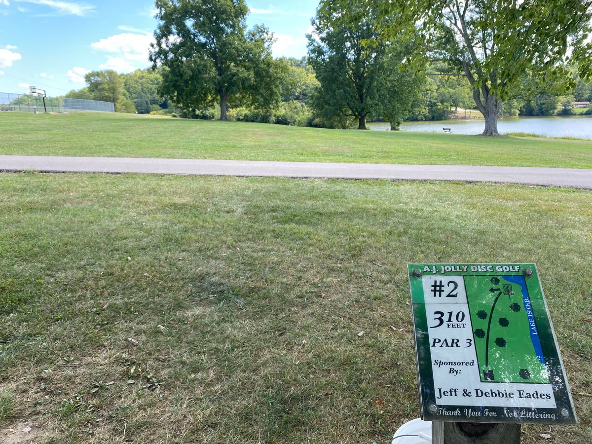 Hole 2, taken 9/4/2023.  Watch out for the water here!  Rollers beware!