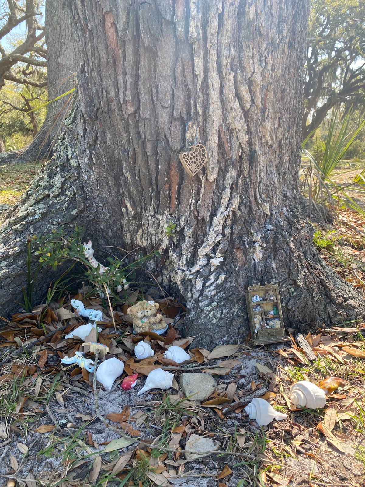 What I think is a little memorial on hole 7.