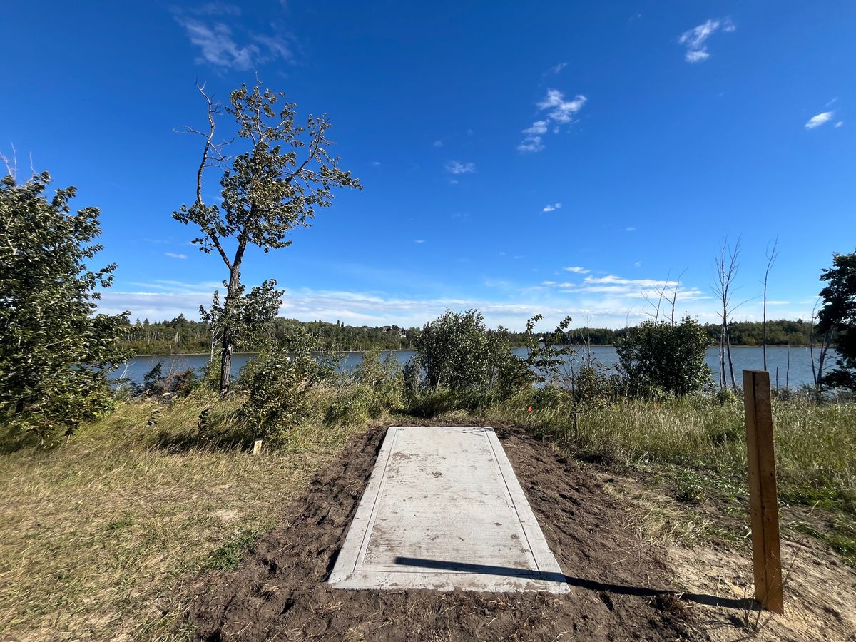 Fantastically large tee pads with great views!