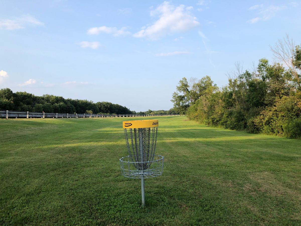 Hole 2 looking back towards the tee.