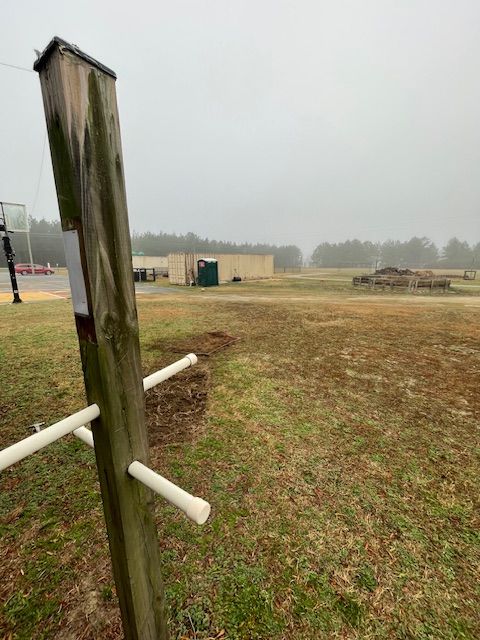 Hole one tee pad/ fairway.