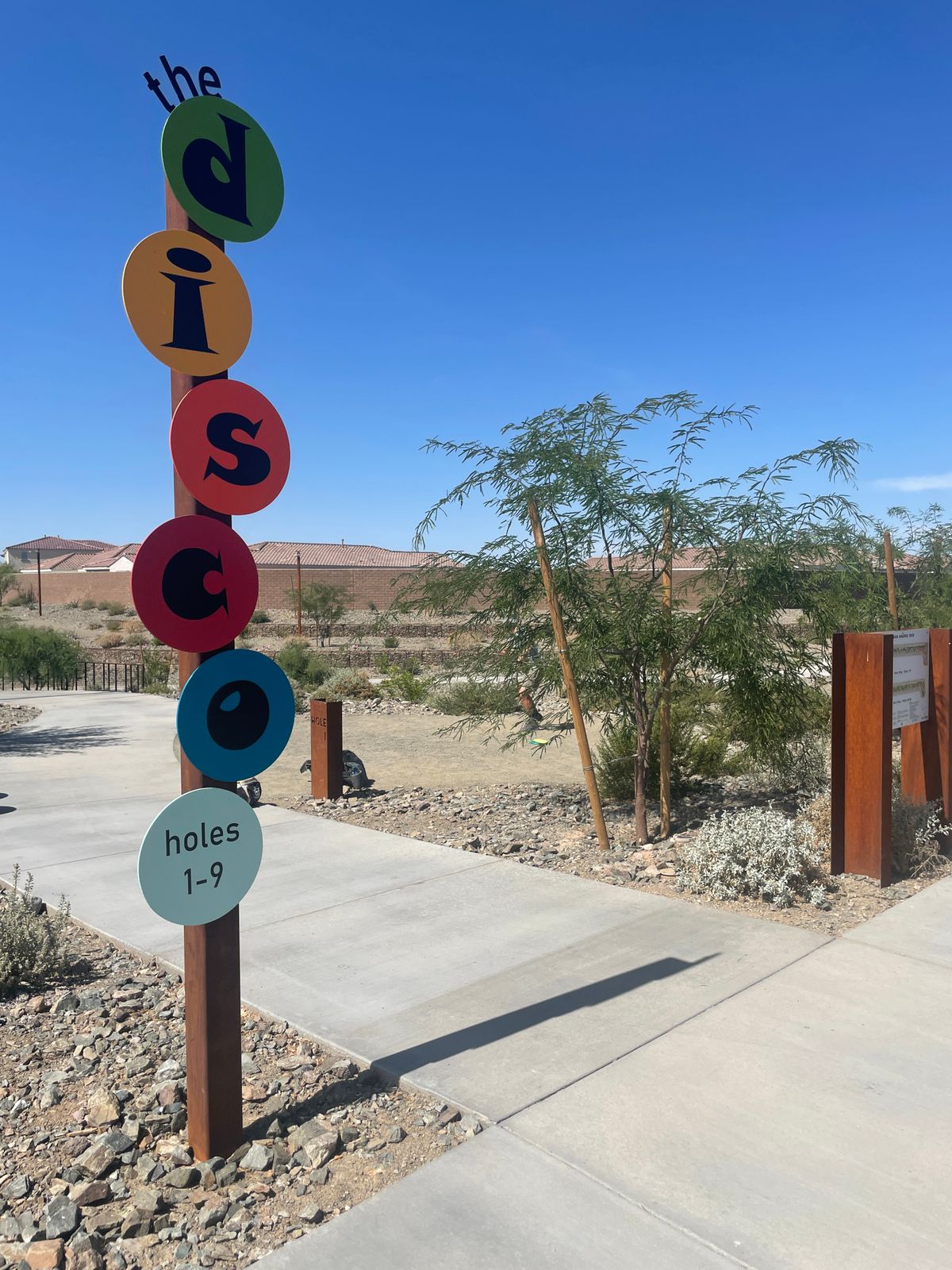 Entrance to front 9