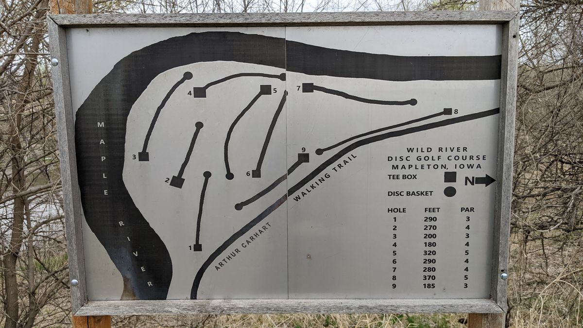 Wild River Disc Golf Course Map