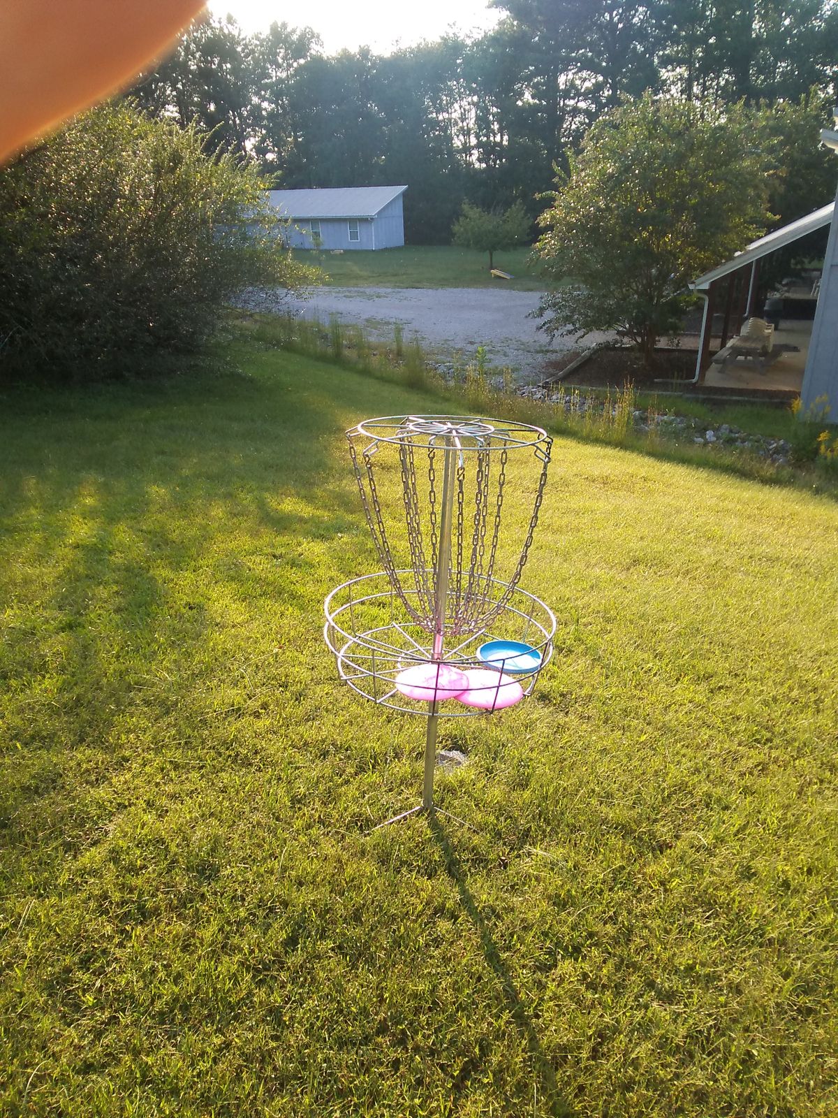 Hole 5 basket looking back at the teepad