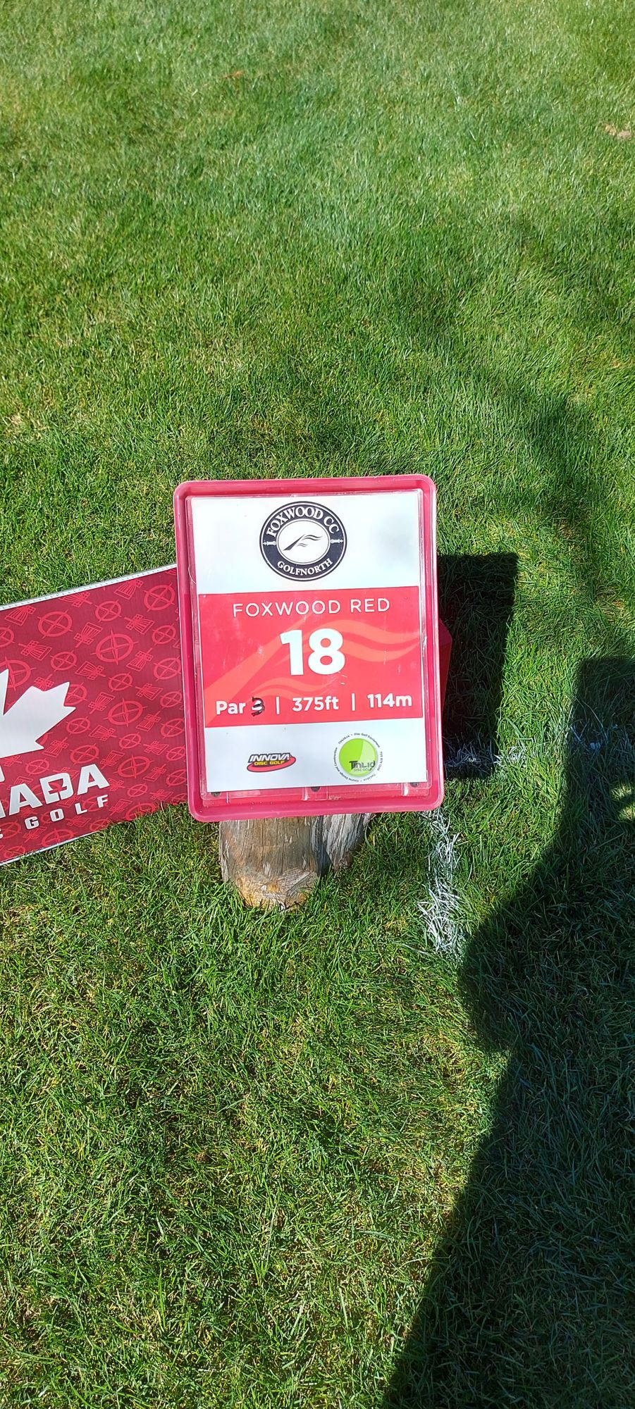 Hole sign #18.🇨🇦🍁🇨🇦🍁🇨🇦🍁🇨🇦