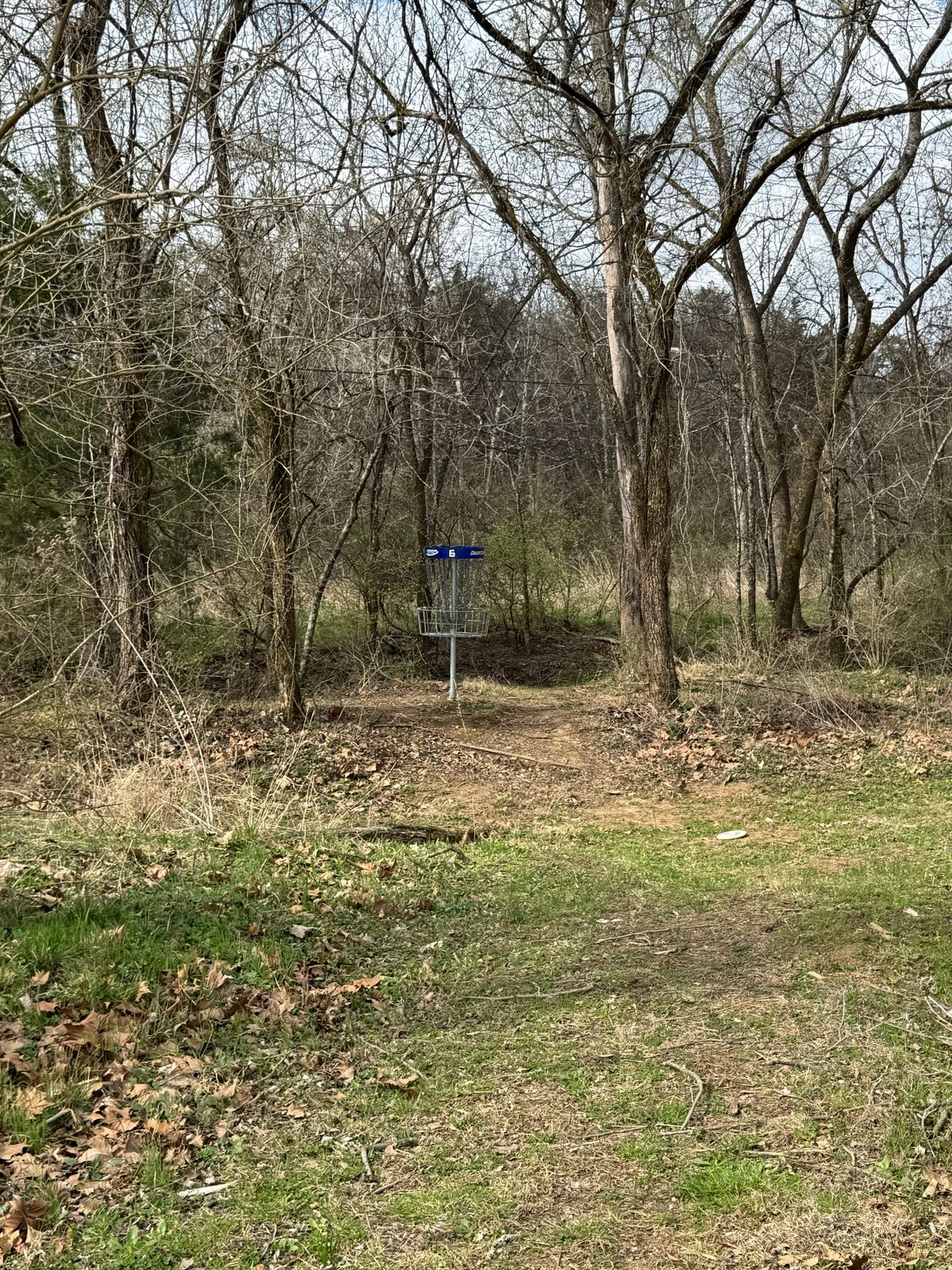 Hole 6 has drop off with Creek. That is about a foot deep 6 foot wide.