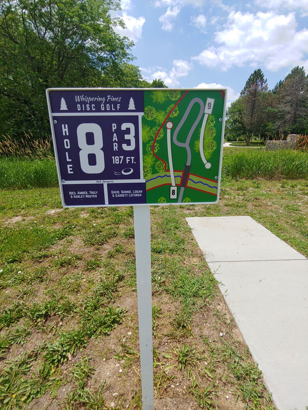 Hole 8 Sign