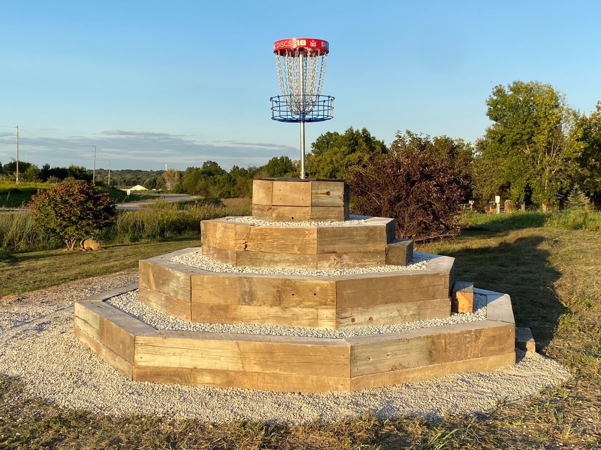 The new pyramid for hole 18.