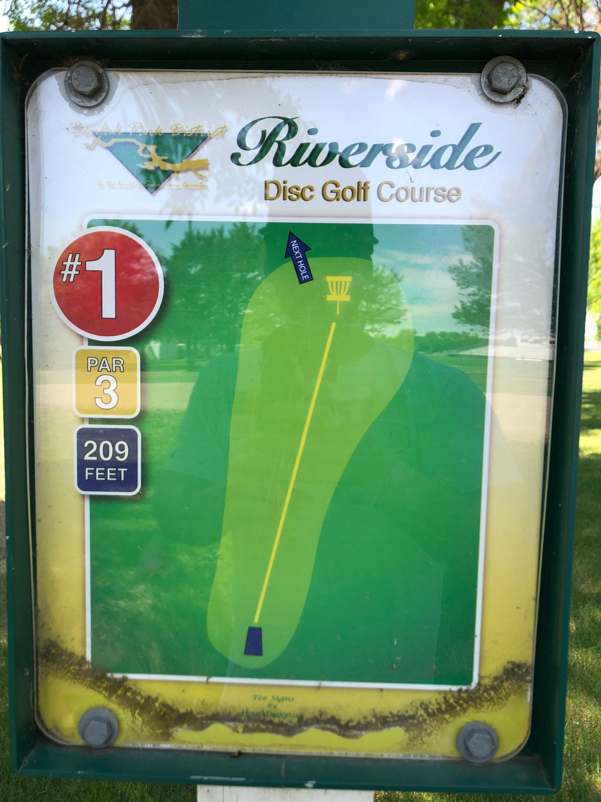 Hole #1 Tee Sign