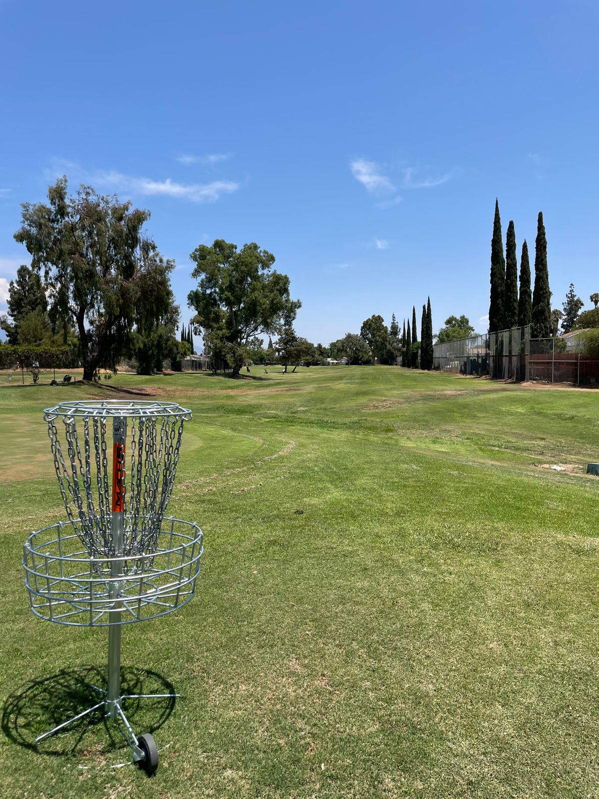 Hole 3 basket looking back