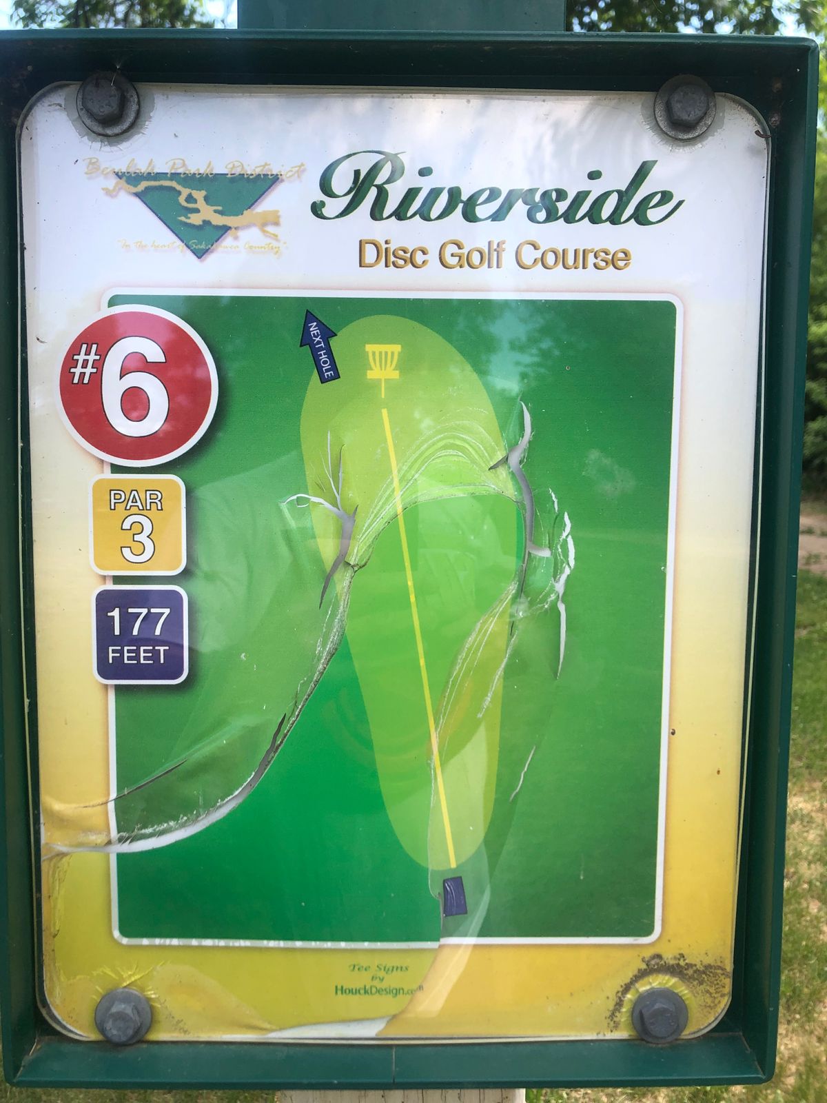 Hole #6 Tee Sign