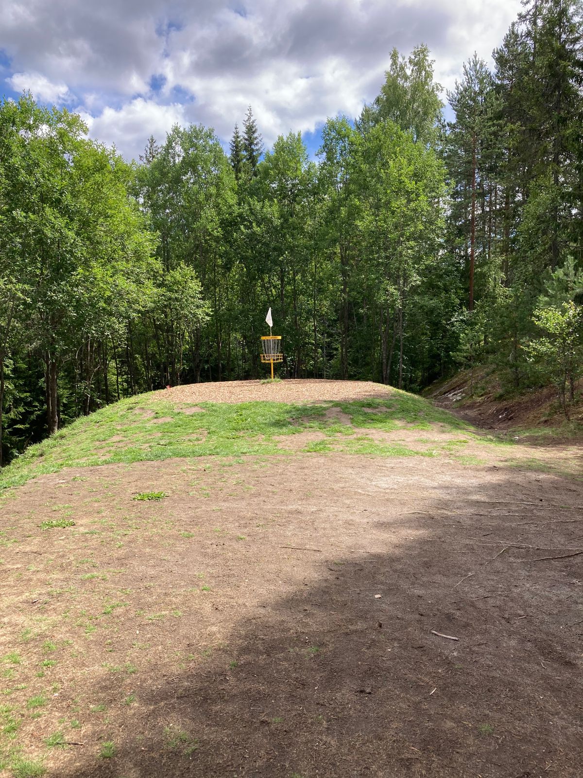 Treacherous green on #7