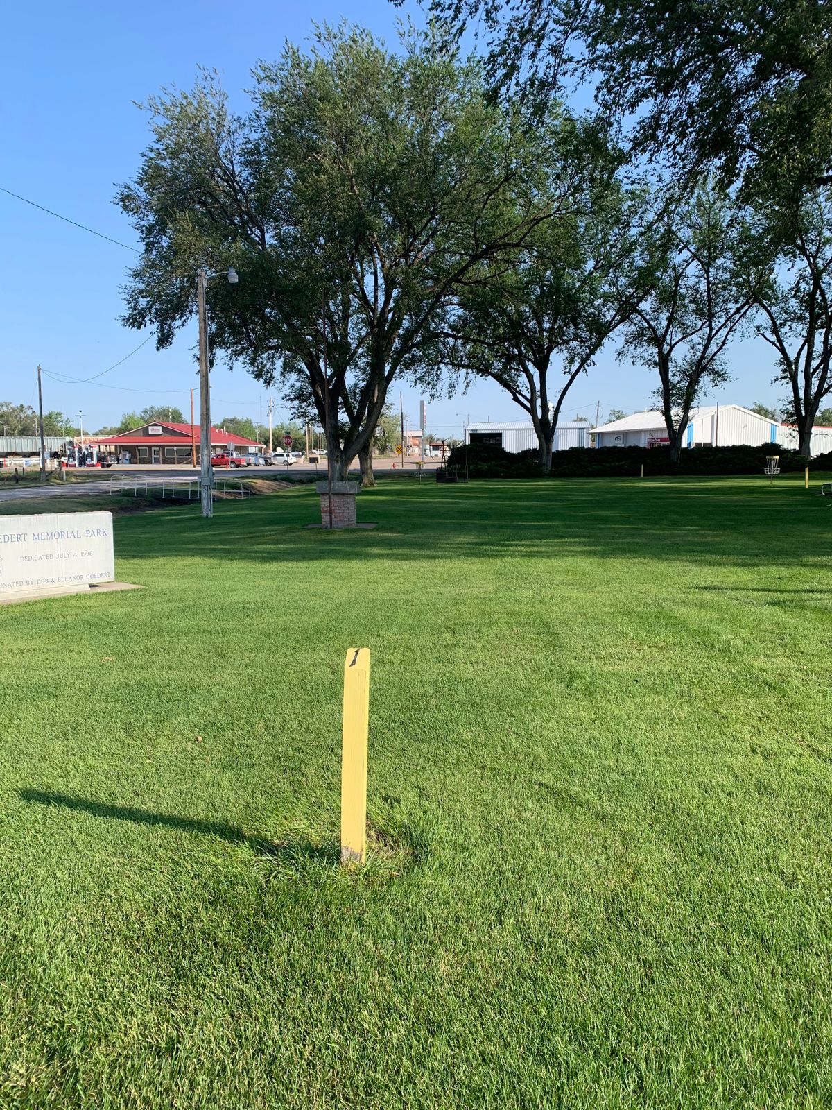 Hole 1 tee area